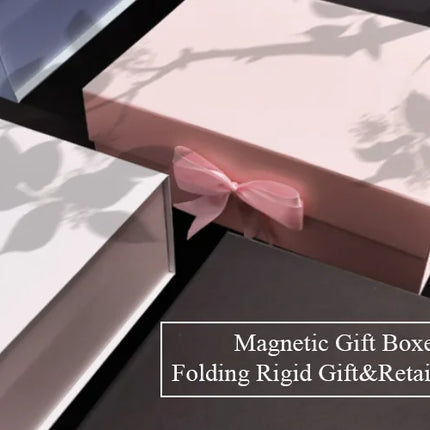Geotobox 60x44x20cm | 58.4x42.9x19.3cm XXL Size Luxury Rigid Magnetic Closure Lid Gift Boxes for Packing