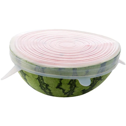 New Silicone Six-Piece Set Fresh-Keeping Cover Stretch 6-Piece Set Bowl Cover Refrigerator Microwave Sealed Fresh-Keeping Film