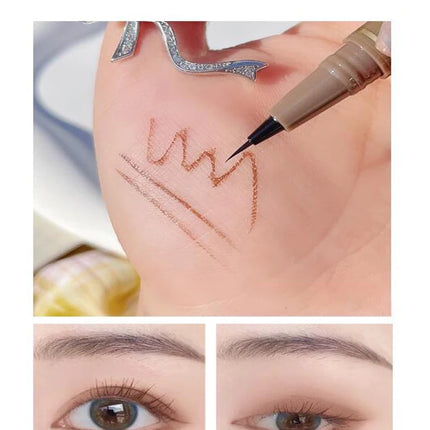 Waterproof Liquid Eyebrow Easy To Color Sweat-proof Eyebrow Pen 0.005MM Ultra Thin Head Eye Makeup Cosmetic Sleeper Pen
