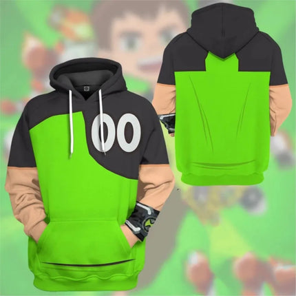 Popular Ben 10 Omnitrix Cosplay Hoodies 3D Ben Tennyson Printed Anime Cartoon Sweatshirt Summer Men Women Tracksuit Y2k Pullover