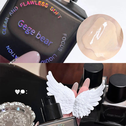 Gege Bear Clear Flawless Foundation, Natural, Hydrating, Long-Lasting, Coverage for Dry and Oily Skin Types to Even Skin Tone