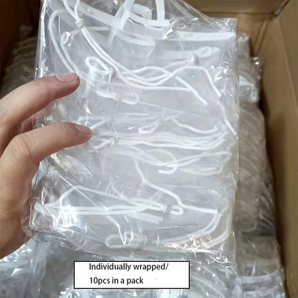 10 pcs anti-fog mask, put saliva Transparent hygiene and safety mask, restaurant catering, beauty store, waiter special.
