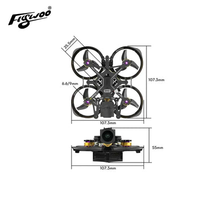 Flywoo Flylens 75 HD O4 PRO 2S Whoop FPV Drone V1.3 Quadcopter Racing Drone with Streaming