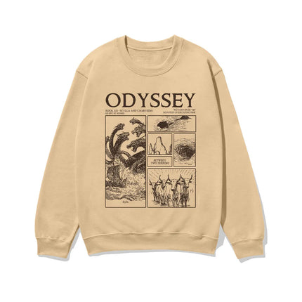 The Odyssey Sweatshirt oversized Round Neck Long Sleeve Pullover 2026 new film women men fashion High Street Graphic Y2K Clothes