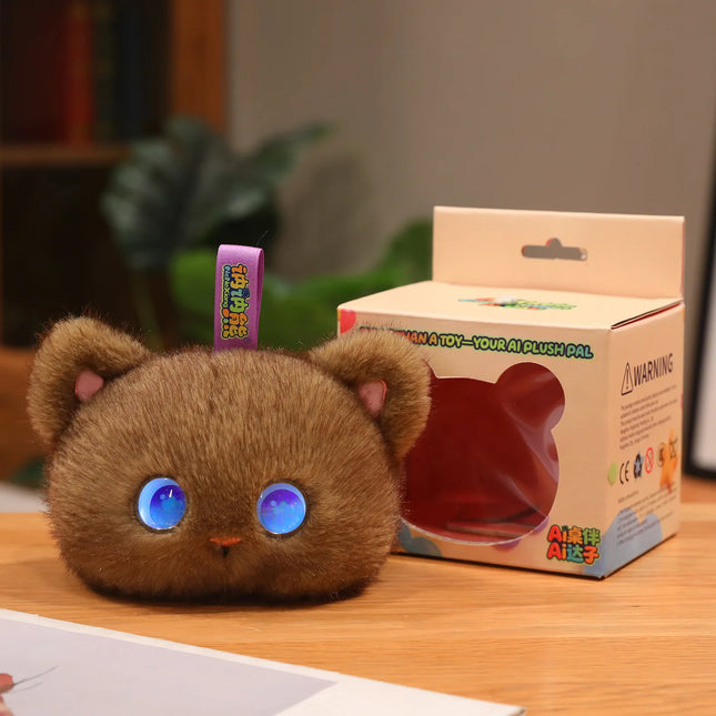 Tobot AI Plush Cat Toy Interactive Emotional Companion  Robot Stuffed Animal Kids Educational Trendy Children's Plush Doll