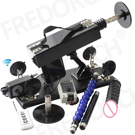 FREDORCH Sex Machine for Woman Adjustable Masturbating Pumping with 3XLR Accessories Sex Gun Love Machine for Men Adult Toys