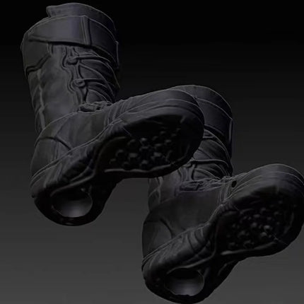 1/12 Scale Soldier Tactical Boots Model for 6'' Nota