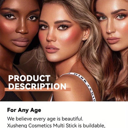 Cream Contour Sticks,Shades with Highlighter & Bronzer & Blush, Non-greasy and Water-resistant Face Contouring Pen