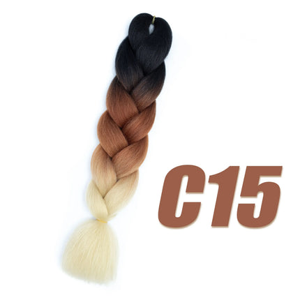 Wigundle Box Jumbo Kanekalon Braiding Hair Pre Stretched Synthetic Crochet Hair Braids Hair Extensions Accessories For Girls
