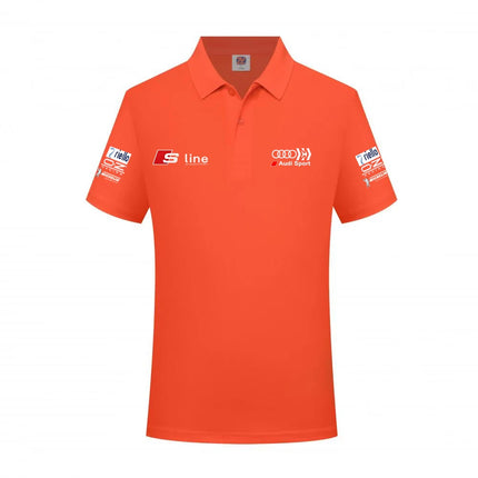 Audi Sporty Men's Polo Shirt 2026 Summer New Model Slim Fit Design Sporty Casual Style Breathable Fabric