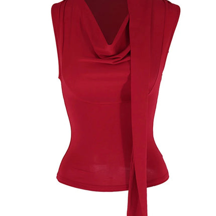 Solid Tank Summer New Women Sexy Sleeveless V-Neck Lady Top Fashion Bandage Streetwear Casual Slim Tank Elegant Knitted Clothing