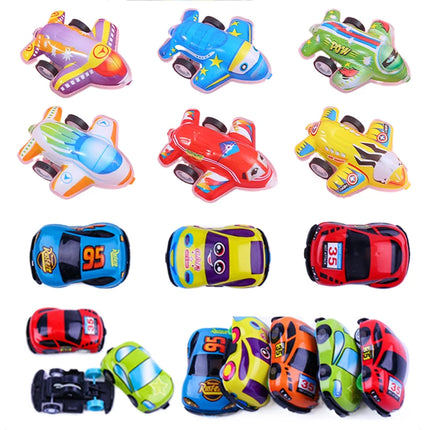 10/20pcs Pull Back Cars Plane Toys Cute Cartoon Plastic Toy Cars for Child Mini Car Model Funny Kids Toys Kindergarten Toys TMZ