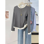 M 50.5-60kg / Black and gray-long sleeves