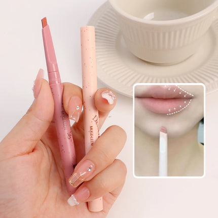 Milk Matte Smooth Lip Liner Pen Makeup Waterproof Lasting Contouring 3D Lips Lip Stick Pencil Nude Pink Lip Tint Lips Cosmetic