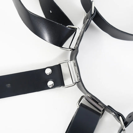 Armbinder Bdsm Slave Lingerie Leather Arm Behind Back Binder Handcuffs Straight Jacket Self Bondage Collar Sex Toys For Couples