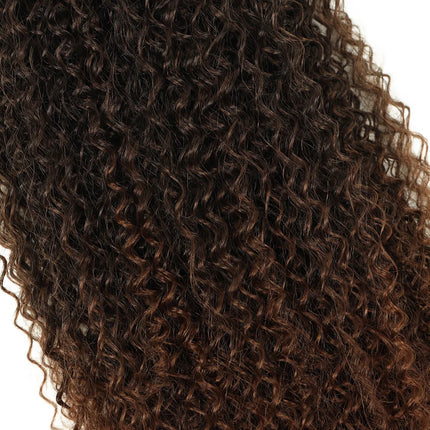 Synthetic Ponytail 24inch Kinky Curly Ponytail Drawstring Chip-In Hair Extension Organic Overhead Ponytail For Women
