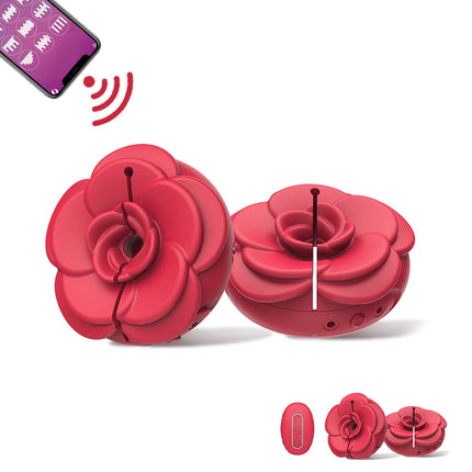 APP Remote Control Bluetooth 9 Modes Silicone Wearable Nipple Clamp Vibrator Breast Massager Adult Sex Toys for Women Couple 18+
