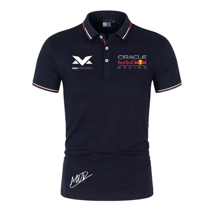 Red Bull 1 Driver Logo Racing Team Men Polo Shirt Summer Short Sleeve Male Polos T-shirt 2025 New Casual Men's Clothes Tops