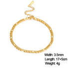 8 Figaro Chain / 17-22 cm