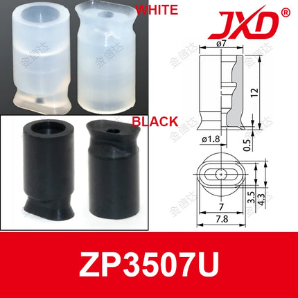 JXD ZP Series ZP02/04/06/08/10/13/16/20/25/32/40/50U Single Layer Silicone Mini Vacuum Suction Cup
