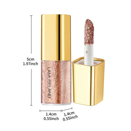 Pearly Liquid Eyeshadow Makeup Natural Smokey Silver Shimmer Glitter Diamond Shadows for Eyelids Waterproof Beauty Highlighter