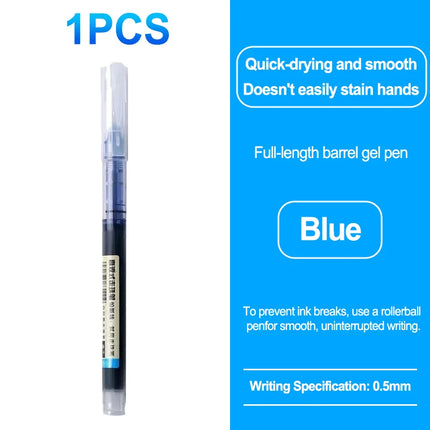 High Quality 0.5mm Quick Drying Fine Point Liquid Ink Pens Smooth Writing Comfortable Grip Non-Smudge for Office School Supplies