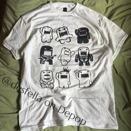 Summer 2000S New Fashion Kawaii Oversized Graphic T-Shirts Male Y2K Street Retro Pure Cotton Plus T-Shirt Casual Couple Tops