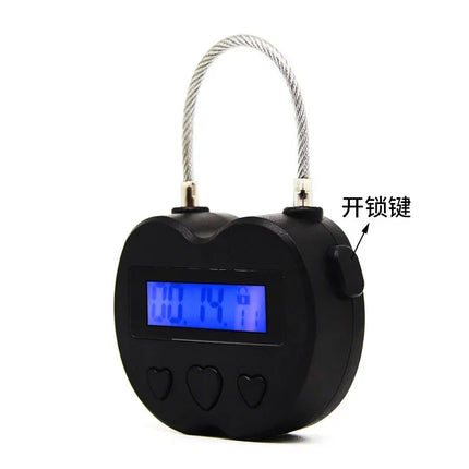 Charging Time Lock Fetish Handcuffs Mouth Gag Electric Timer Bdsm Bondage Restraints Chastity Lock for Couples Adult Sex Games