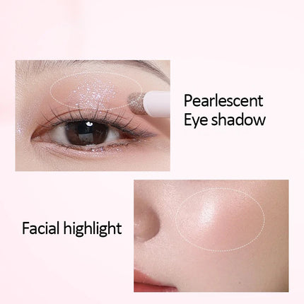 Water-like Jelly Eyeshadow Stick Pearlescent Glitter High-gloss Eyeshadow Crystal Shiny Multi-color Eye Shadow Highlighter Stick