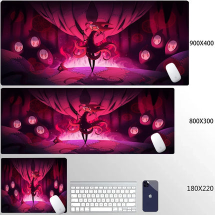Large Hollow Knight PC Gaming Accessories Mouse Pad Office Laptop Cartoon Game Cabinet Mousepad Anime Cute HD Table Mat Carpet