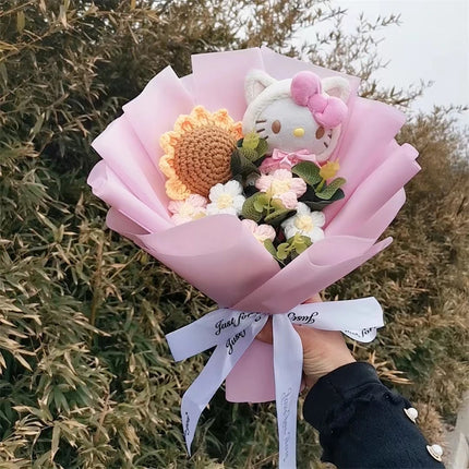 Graduation Gift Kuromi Hello Kitty Bouquet My Melody Cinnamoroll With Sunflower Christmas Valentine's Day Birthday Gift