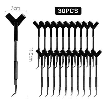 10/30/50PCS  Y Shape Eyelash Makeup Brushes Eyelash Extension Supplies Lash Accessories Reuseable Plastic Eyelash Perming Brush