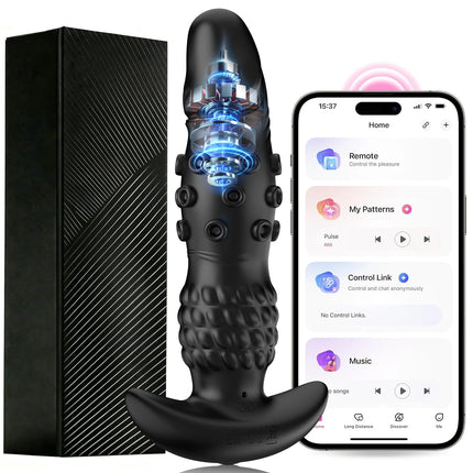 Thrusting Sex Toys Anal Plugs Prostate Massager App Control Anal G-Spot Masturbation Dildo Vibrator Sex Toys for Male and Female