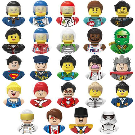 Building block toys, mini figures, character action figures, city people, building block accessory sets, children's gifts