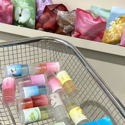 Moisturizing Lip Balm Natural Plant Hydrating Soothing Anti Dryness Anti Crack Multi Fruity Jelly Fresh Daily Lip Care