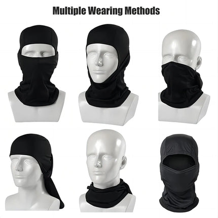 Bicycle Riding Windproof Mask, Outdoor Hunting, Hiking, Head Warmer, Ski Scarf, Full Face Sunscreen Mask