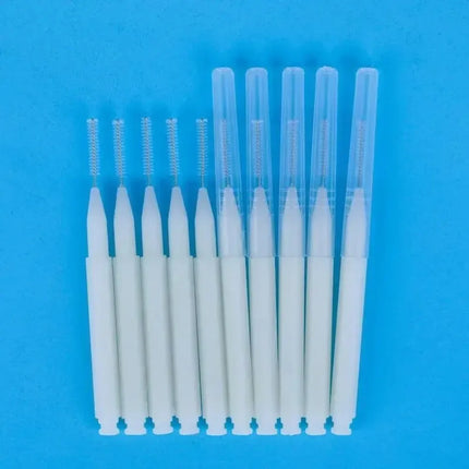 Mini Eyebrow Brush Set - 80/100PCS Disposable Bendable Brow Lifting Brush Micro Eyelash Applicators for Grooming Tools