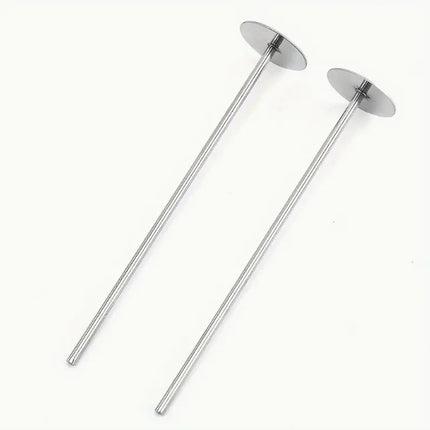 1/2Pcs Flower Nails Cake Decorating Kit Heating Rod For Pan Core Cupcake Too Baking Stainless Steel Tool Sliver Cake Heating Rod