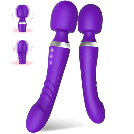 Double Headed Powerful Magic Wand Vibrators for Women AV Vibrator G Spot Massager Sex Toys Clit Stimulator Dildos for Adult 18+