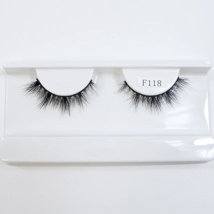 Natural Mink Lashes High Quality Fashion Classic Soft Full Strip Lashes Makeup 12mm Short Mink Eyelashes