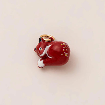 Simple style cute small animal series pendant fox stainless steel accessories gold plated