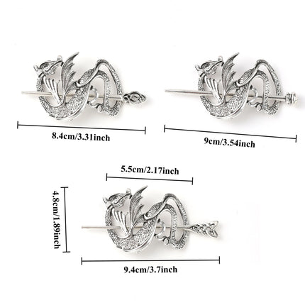 Retro Scandinavian Mythology Dragon Hairpin Viking Dragon Hairpin Hair Jewelry Gift Party Accessories Valentine's Day Mother's Day Birthday Gift