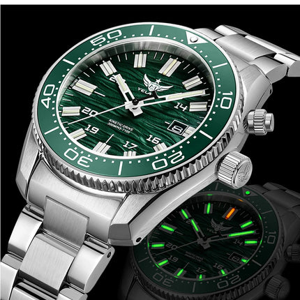 Yelang V1038 40mm Men Diving Watch Human Kinetic Energy Watch Brand Watch 300m Waterproof Watch luminous Japan PX82 Sapphire