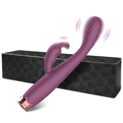 Beginner G-Spot Vibrator for Women, Rabbit Vibrator for Vagina and Clitoris Stimulation, Female Masturbator, Adult Sex Toy for Women