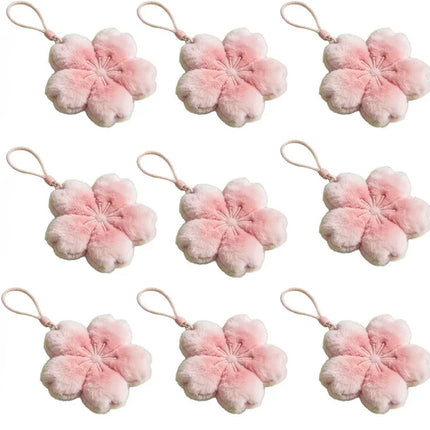 2026 Pendant Small Accessories Girl Cherry Blossom Healing Plush Pendant Keychain