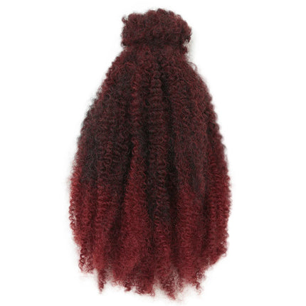 Afro Kinky Curly Bulk Synthetic Braiding Hair 12 inch Protein Fiber Durable Curl Hair Soft Micro Twist Braids Hair  Extensions