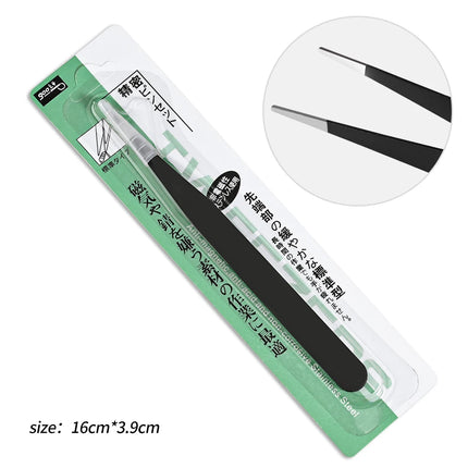 14.6cm Long Multi-function Double Sided Tweezers Silicone Pressing Head Nail Tweezers Sticker Rhinestones Picker Manicure Tools