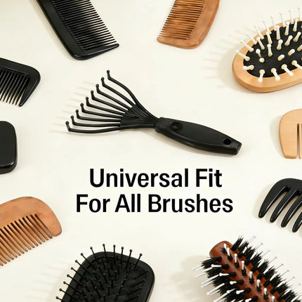Hair Brush Cleaner Tool, Cleaner Hair Brush Cleaner Hair Dirt Remove Comb Embeded Tool for Home Salon