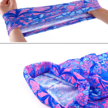 Gradient Magic Seamless Cycling Bandanas Men Balaclava Bycycle Fishing Mask Protection Half Face Shield Bicycle Bandage