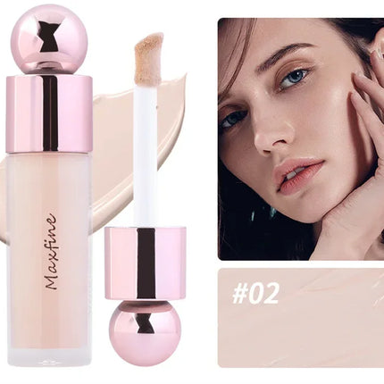 Cream Concealer Full Coverage Foundation Cream For Dark Skin Oil-Control Korean Moisturizing Foundation Lasting Base Makeup
